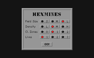 Hexmines atari screenshot